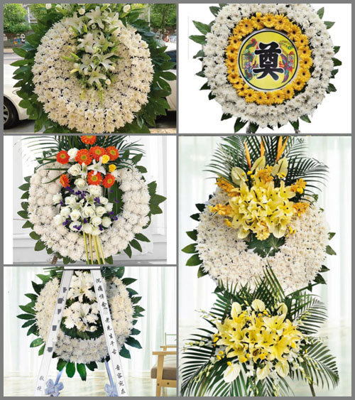 山西晋城沁水县苏庄乡董家山村花圈速递